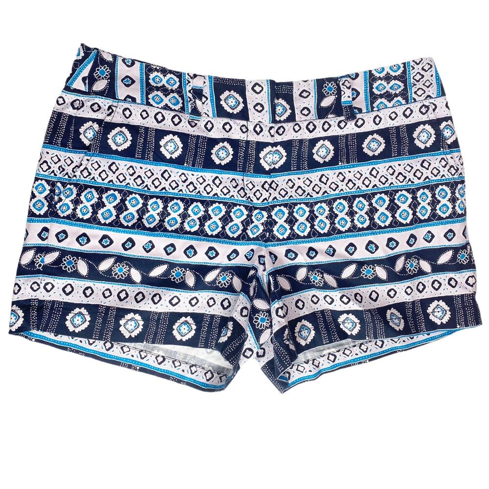 LOFT Outlet Boho Blue Floral Shorts Size 4